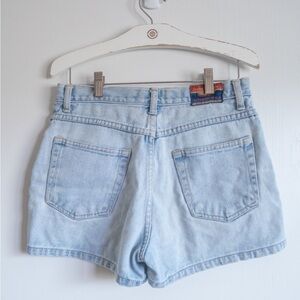Blue denim shorts